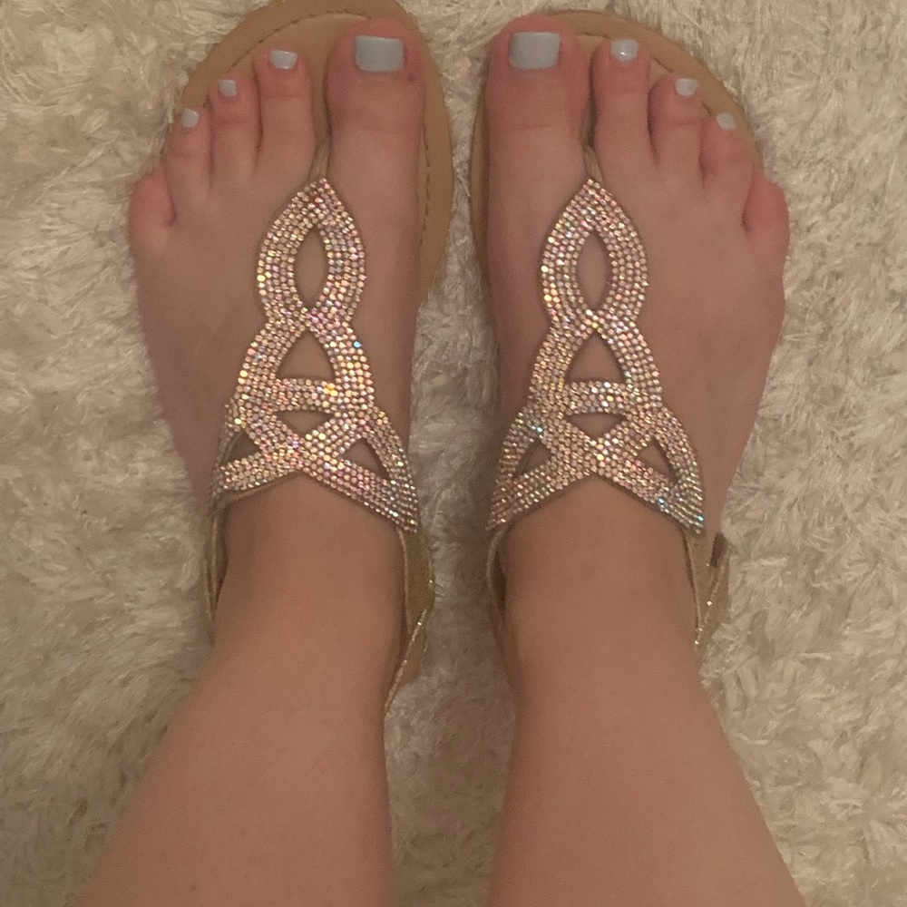 Glitter sandals